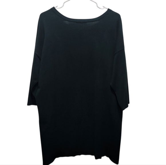 CYNTHIA ROWLEY Dark Green 3/4 Sleeve Sweater Sweatshirt Soft Fall Plus 3X - Picture 4 of 6